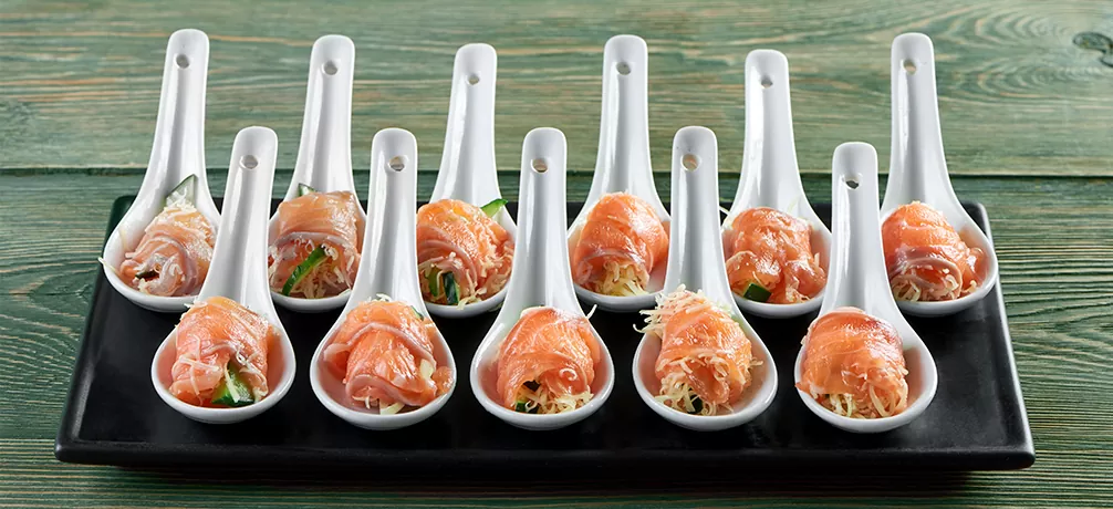 Diferentes miniaturas para catering